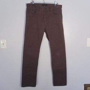 Maroon straight leg trouser